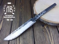 Клинок ручной ковки № 30 из ламинированной дамаской стали для изготовления ножа