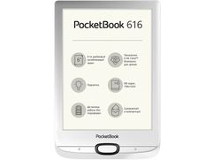Электронная книга PocketBook 616 Matte Silver PB616-S-RU (592571)
