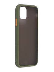 Чехол Brosco для APPLE iPhone 11 Khaki-Orange IP11-ST-TPU-GREEN-ORANGE (766783)