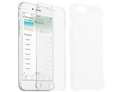 Аксессуар Защитное стекло + накладка Innovation для APPLE iPhone 6 Silicone Transparent 10008 (545592)