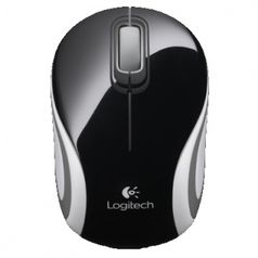 910-002736 Logitech Mouse M187 Wireless Mini Black-White USB (6562)
