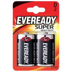 Батарейка D - Energizer Eveready Super R20 Ni-MH (2 штуки) E301155800 / 11645 (386209)