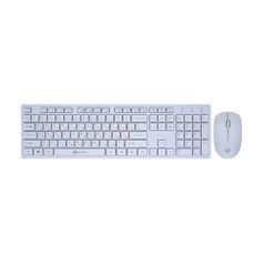 Комплект (клавиатура+мышь) Oklick 240M, USB, беспроводной, белый [240mwhite] (1091258)