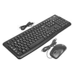 Комплект (клавиатура+мышь) Logitech MK120, USB, проводной, черный [920-002561] (567086)