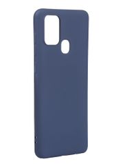 Чехол с микрофиброй DF для Samsung Galaxy A21s Silicone Blue sOriginal-14 (742837)