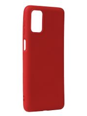 Чехол с микрофиброй DF для Samsung Galaxy M31s Silicone Red sOriginal-19 (767726)