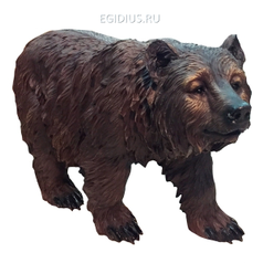 Фигура декоративная садовая Медведь бурый на ногах L60W22H36 см (25483)