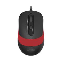 Мышь A4TECH Fstyler FM10, оптическая, проводная, USB, черный и красный [fm10 red] (1200652)