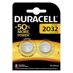 CR2032 Батарейка Duracell DL/CR2032, 2 шт. (1106757)