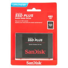 SSD накопитель SANDISK SSD PLUS SDSSDA-480G-G26 480Гб, 2.5", SATA III (381299)