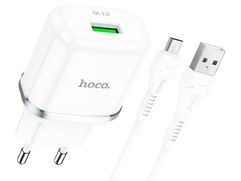 Зарядное устройство Hoco N3 Special 3A + кабель MicroUSB White (815533)