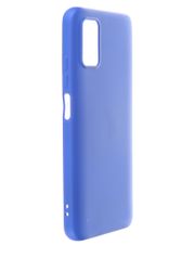 Чехол DF для Poco M3 с микрофиброй Silicone Blue poOriginal-03 (807801)