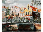 Раскраска по номерам Белоснежка Амстердам. Мост...