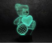 3D лампа 3d Lamp Мишка с сердцем (403986)