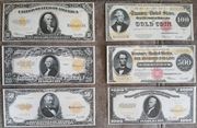 Качественные копии банкнот США c В/З Золотой доллар...