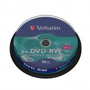 Диски Verbatim DVD-RW, 6x, 4.7 Gb, в упаковке,...