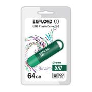 USB Flash Drive 64Gb - Exployd 570 EX-64GB-570-Green...