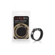 Кожаное эрекционное кольцо Leather 3-Snap Ring...