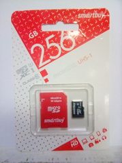 Карта памяти micro sdxc 256gb smartbuy