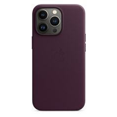 Чехол (клип-кейс) Apple Leather Case with MagSafe, для Apple iPhone 13 Pro, темная вишня [mm1a3ze/a] (1603659)