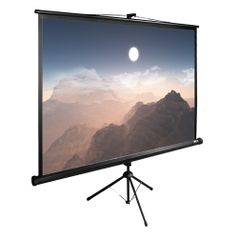 Экран Cactus TriExpert CS-PSTE-180x180-BK, 180х180 см, 1:1, напольный черный (1019817)