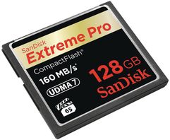 Карта памяти 128Gb - SanDisk Extreme Pro CF 160MB/s - Compact Flash SDCFXPS-128G-X46 (160028)