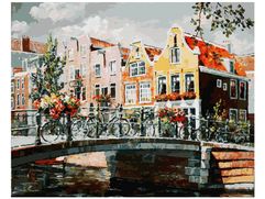 Раскраска по номерам Белоснежка Амстердам. Мост через канал 119-AB (463978)