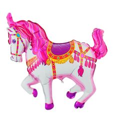 Шар фольгированный Flexmetal Лошадь цирковая Pink 1230020 (513643)