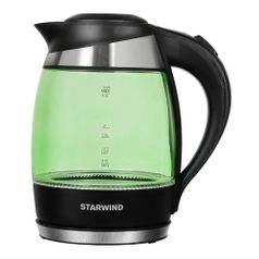 Чайник электрический STARWIND SKG2213, 2200Вт, зеленый и черный (497892)