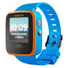 Смарт-часы GEOZON Aqua, 1.44", синий / синий [geo-g-w04blu] (1411402)