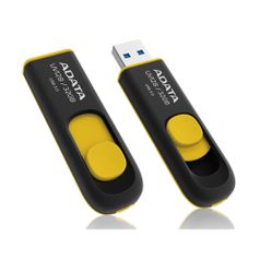 USB Flash Drive 32Gb - A-Data DashDrive UV128 USB 3.0 Yellow AUV128-32G-RBY (92385)