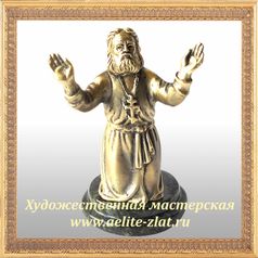 Бронзовая статуэтка святой Серафим Саровский (фигурка малая)