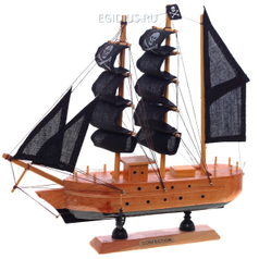 Корабль "Сonfection", L23,5 W5 H23,5 см (с пиратскими парусами) (21368)