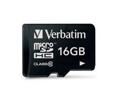 Карта памяти 16Gb - Verbatim - Micro Secure Digital HC Class 10 44010 (218824)