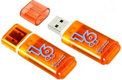 USB Flash Drive 16Gb - SmartBuy Glossy Orange SB16GBGS-Or (220944)