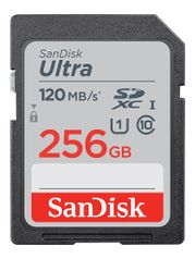 Карта памяти 256Gb - SanDisk Ultra SDXC Class 10 UHS-I SDSDUN4-256G-GN6IN (814907)