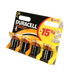 Батарейка AA - Duracell LR6 BL8 (8 штук) (175896)