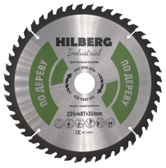 Диск пильный по дереву 235 мм, серия hilberg industrial 235*48Т*30 мм. hw236.