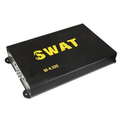 Усилитель автомобильный SWAT M-4.100, черный (1065455)