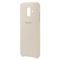 Аксессуар Чехол Samsung Galaxy A6 2018 Dual Layer Cover Gold EF-PA600CFEGRU (555519)