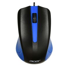 Мышь Acer OMW011, оптическая, проводная, USB, черный и синий [zl.mceee.002] (1369694)