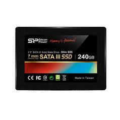 Твердотельный накопитель Silicon Power Slim S55 SATA III 240Gb SP240GBSS3S55S25 Выгодный набор + серт. 200Р!!! (831150)
