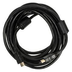 Кабель соединительный аудио-видео NingBo HDMI-5M-MG, HDMI (m) - HDMI (m) , ver 1.4, 5м, GOLD ф/фильтр, черный [hdmi-5m-mg(ver1.4)bl] (841165)