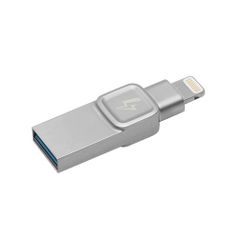 Флешка USB KINGSTON DataTraveler Bolt Duo 64Гб, USB3.1, серебристый [c-usb3l-sr64g-en] (1031727)