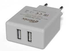 Зарядное устройство Ritmix RM-2025AC 2xUSB White (597311)