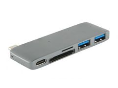 Адаптер Barn&Hollis Multiport Adapter USB Type-C 5 in 1 для MacBook Grey УТ000027059 (873624)