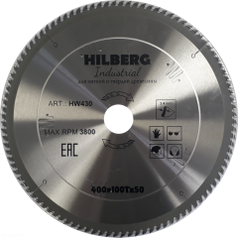 Диск пильный по дереву 400 мм серия Hilberg Industrial 400*100Т*50 мм HW430 (2164151806)
