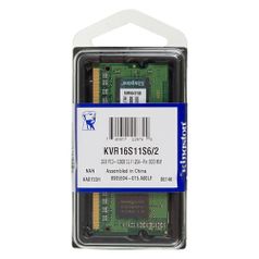 Модуль памяти Kingston VALUERAM KVR16S11S6/2 DDR3 - 2ГБ 1600, SO-DIMM, Ret (966049)