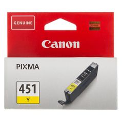 Картридж Canon CLI-451Y, желтый / 6526B001 (747106)
