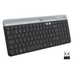 Клавиатура Logitech K580, USB, Bluetooth/Радиоканал, черный серый [920-009275] (1418637)